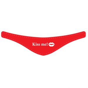 SAMOSTATNĚ NEPRODEJNÝ! šátek na plyš motiv Kiss me!