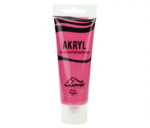 Barvy akrylové 75ml, metal červená LUMA