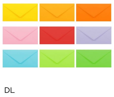 Obálka dopisní barevná DL, 220 x 110 mm