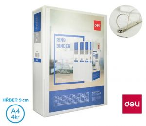 Pořadač A4/70mm 4 kroužkový "D" 55mm DELI E5621
