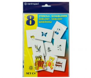 Šablony na foukací fixy CENTROPEN set C+