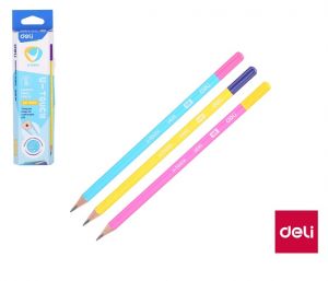Tužka HB bez gumy trojhranná U-TOUCH DELI EU53000