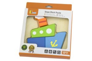 Dřevěné puzzle pro nejmenší - loď