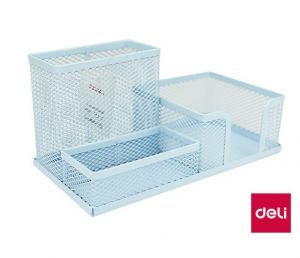 Stojánek drátěný BTS DELI E9154 modrý pastel