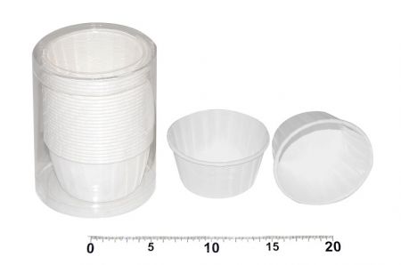 Košíčky bílé 7,5x4cm - 25ks