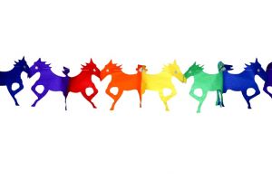 Girlandy KŮŇ 17x18cm - 4m