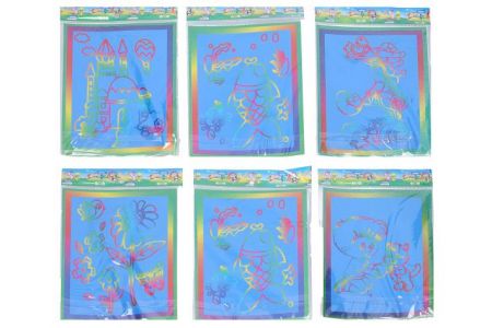 Vyškrabovací obrázek 20x13 cm