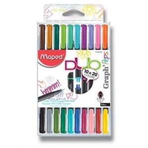 Oboustranný liner Maped Graph'Peps Duo sada 20 barev