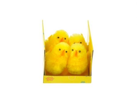 Velikonoční kuřátko set 4ks, 5cm, plastová krabička