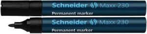 Permanentní popisovač "Maxx 230", kovové tělo, černá, 1-3mm, SCHNEIDER