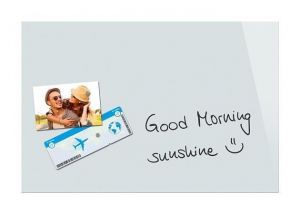 Magnetická skleněná tabule, bílá, 60x40 cm, BE!BOARD