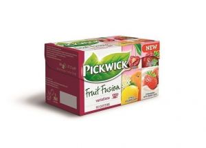 Čaj, ovocný, 20x2 g, "Fruit Fusion", PICKWICK, višeň, jahody se smetanou, citrus - bezový
