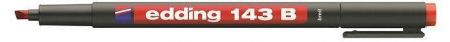 Permanentní popisovač &quot;143 B&quot;, červená, OHP, 1mm, EDDING