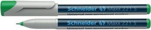 Popisovač &quot;Maxx 221 S&quot;, zelená, 0,4mm, OHP, SCHNEIDER