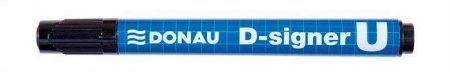 Permanentní popisovač &quot;D-signer U&quot;, černá, 2-4mm, kuželový hrot, DONAU