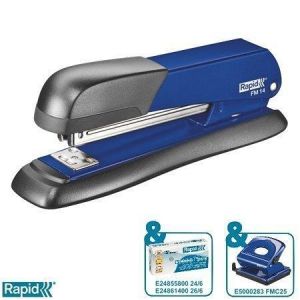 Sešívačka "FM14", modrá, celokovová, 25 listů, RAPID