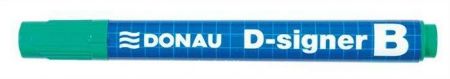 Popisovač na bílou tabuli "D-signer B", zelená, 2-4mm, kuželový hrot, DONAU