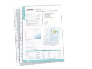 Obal, transparentní, matný, A4, 50 micron, REXEL