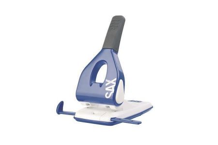 Děrovačka &quot;Design 618&quot;, modrá, na 65 listů, vysoce odolná, SAX