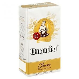 Káva mletá, pražená, vakuově balené, 250 g, DOUWE EGBERTS "Omnia"