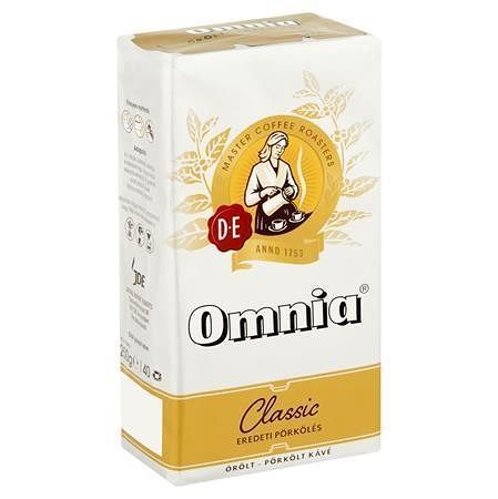 Káva mletá, pražená, vakuově balené, 250 g, DOUWE EGBERTS "Omnia"