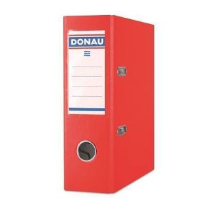 Pákový pořadač "Master", červený, 75 mm, A5, PP/karton, DONAU