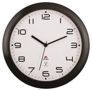 Nástěnné hodiny "Hornewrc", radio-control, 30 cm, ALBA, černé