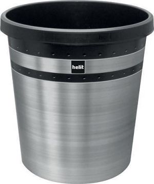 Odpadkový koš "The pure elegance", stříbrná, 18 litrů, HELIT