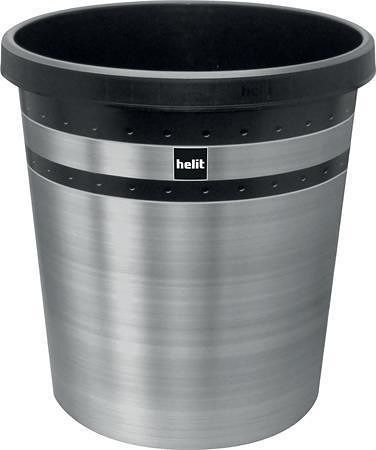 Odpadkový koš "The pure elegance", stříbrná, 18 litrů, HELIT