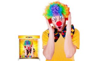 Paruka klaun barevná dospělá