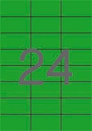 Etiketa, 70 x 37mm, zelená, 480 ks/bal., APLI