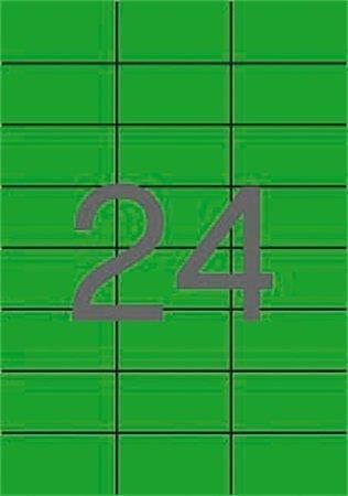 Etiketa, 70 x 37mm, zelená, 480 ks/bal., APLI