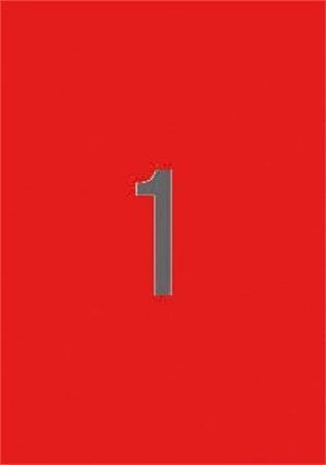 Etiketa, 210 x 297mm, červená, 20 ks/bal., APLI