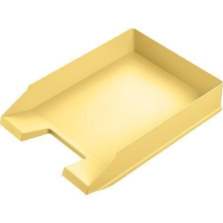 Odkladač "Economy", světle žlutá, plastový, HELIT