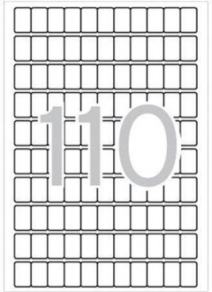 Etikety, zaoblené rohy, 12x18 mm, 1650 ks/bal., A5, APLI