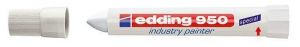 Průmyslový pastový popisovač "950", bílá, 10mm, kuželový hrot, EDDING