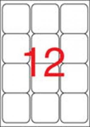 Etiketa, ILC, 63,5x72 mm, zaoblené rohy, 1200ks/bal., APLI