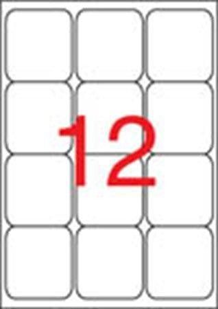 Etiketa, ILC, 63,5x72 mm, zaoblené rohy, 1200ks/bal., APLI