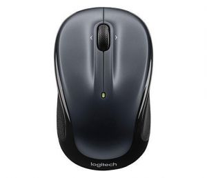 Myš "M325", tmavě šedá, bezdrátová, optická, USB, střední velikost, LOGITECH