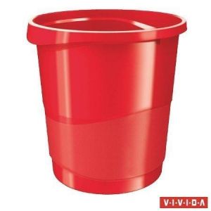 Odpadkový koš "Europost", Vivida červená, 14 l, ESSELTE