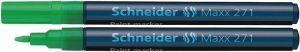 Permanentní lakový popisovač "Maxx 271", zelená, 1-2mm, SCHNEIDER