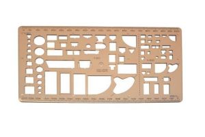 KOH-I-NOOR Šablona sanitární 749270 kouřová