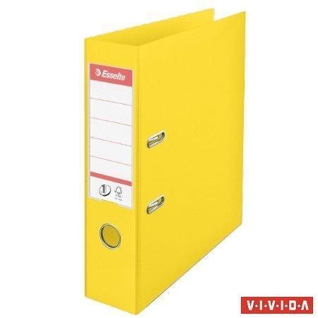 Pákový pořadač "Standard", ochranné spodní kování, Vivida žlutá, 75 mm, A4, PP, ESSELTE