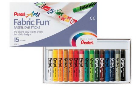 PENTEL Barvy na textil 15ks