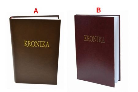 Kronika 100 listů hnědá,vínová,modrá,zelená,šedá Hospa