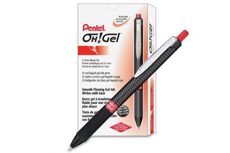 PENTEL Gel roller červený 0,7 gelové pero