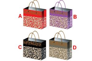 Taška celoroční dárková se zlatou ražbou E 23x18x10cm