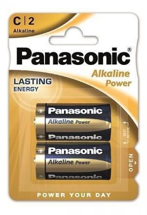 Baterie "Alkaline power", C 2 ks, PANASONIC