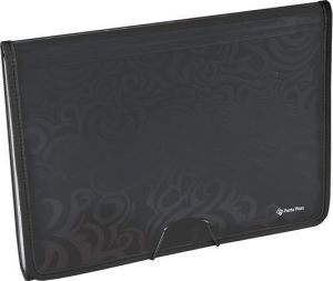 Harmonikové desky "Tai Chi", s gumičkou, černá, PP, A4, PANTA PLAST