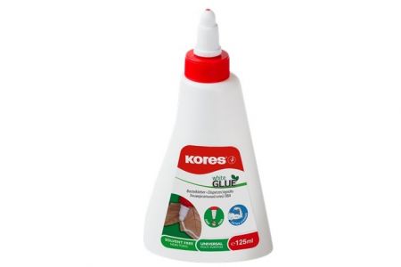 KORES White glue 125 ml, rychlouzávěr, lepí i dřevo